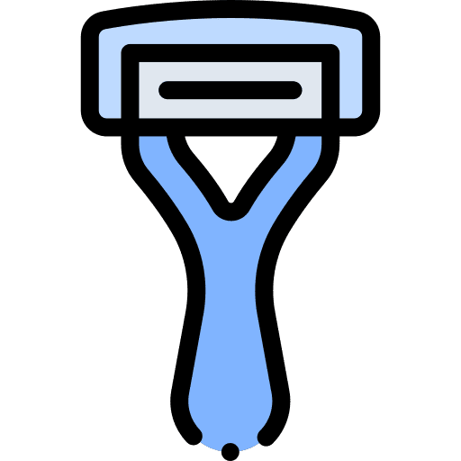Razor tool beauty hygiene icon