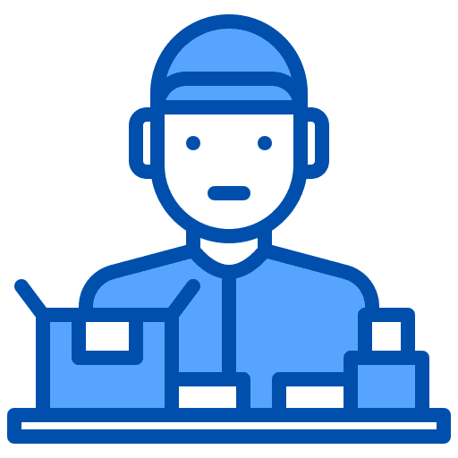 Packing packing deliver delivery guy icon