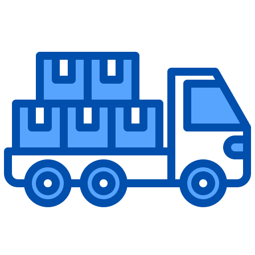 Truck mover truck transport vehicle icon
