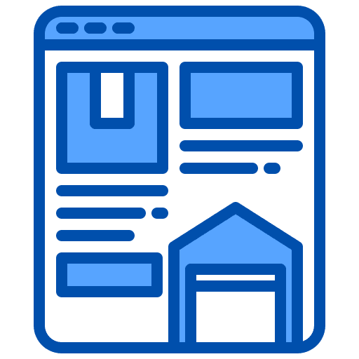 Website browser package web page icon