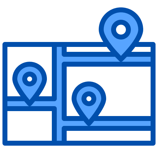 Map map logistics location icon