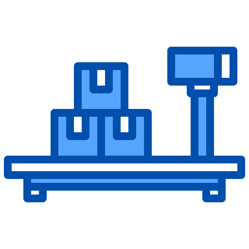 Scale scale delivery box package icon