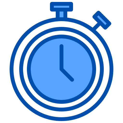 Stopwatch delivery shipping and delivery tools and utensils icon