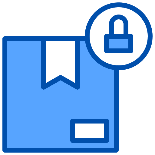 Box delivery box security logistics delivery icon