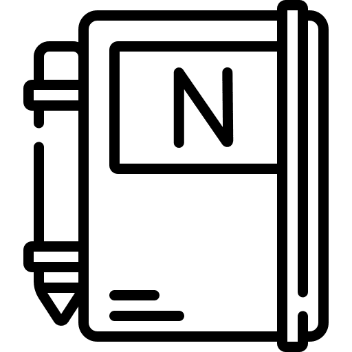 Notebook pen notebook pencil icon