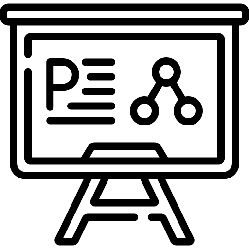 Presentation education lesson presentation icon