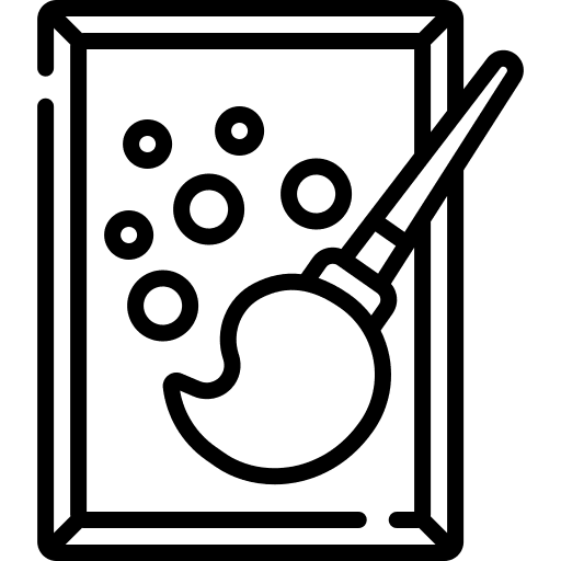 Art frame art painter icon