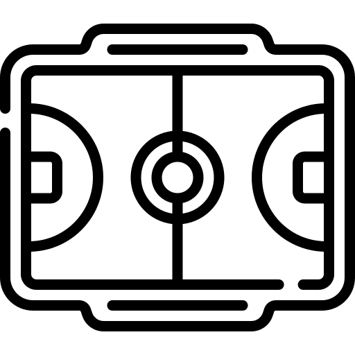 Court sports and competition game playground icon