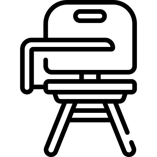 Desk chair desk chair furniture university icon