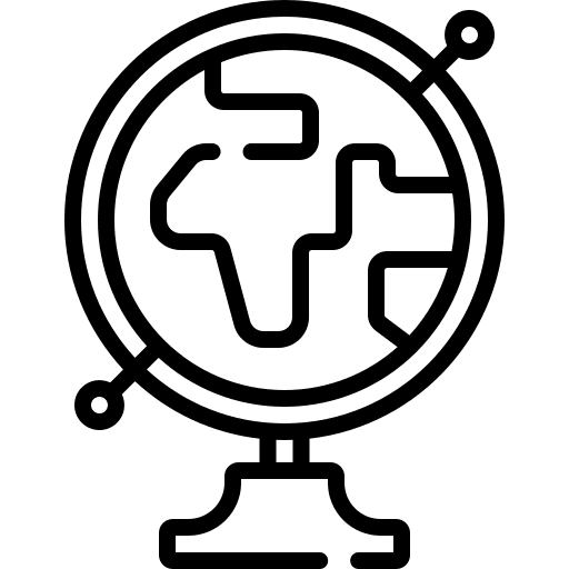 Globe earth planet geography icon