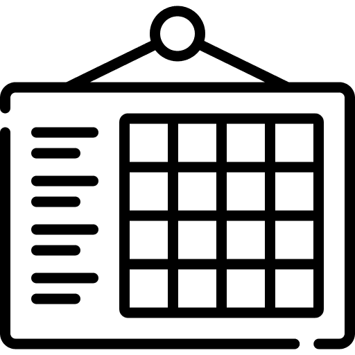 Schedule organization administration time and date icon