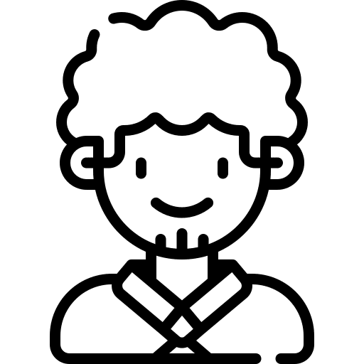 Teacher afro professor education icon