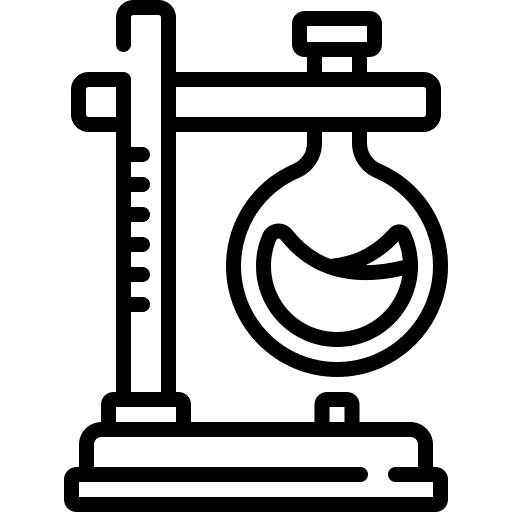Chemistry science laboratory bunsen burner icon