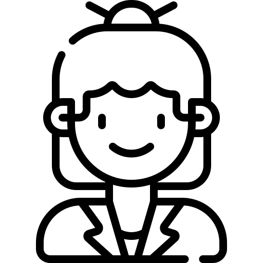 Teacher education professions and jobs caucasian icon