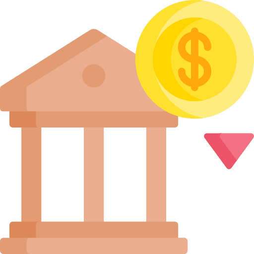 Bank bank banking business and finance icon