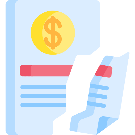 Document paper tear crisis icon