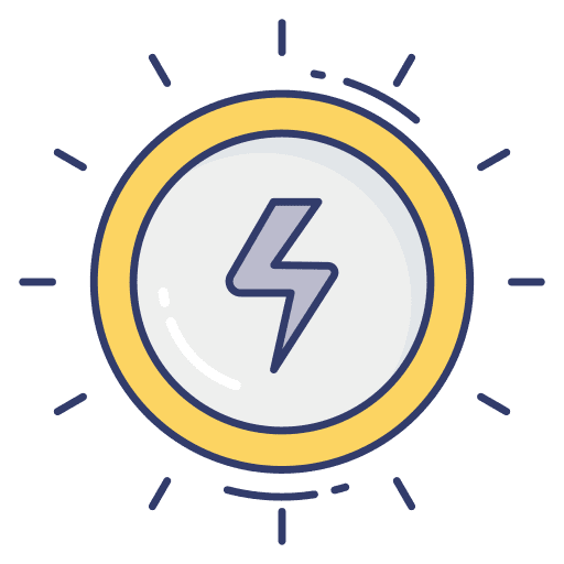 Flash bolt ecology and environment energy icon