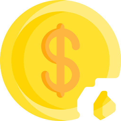 Money bankruptcy broken dollar icon