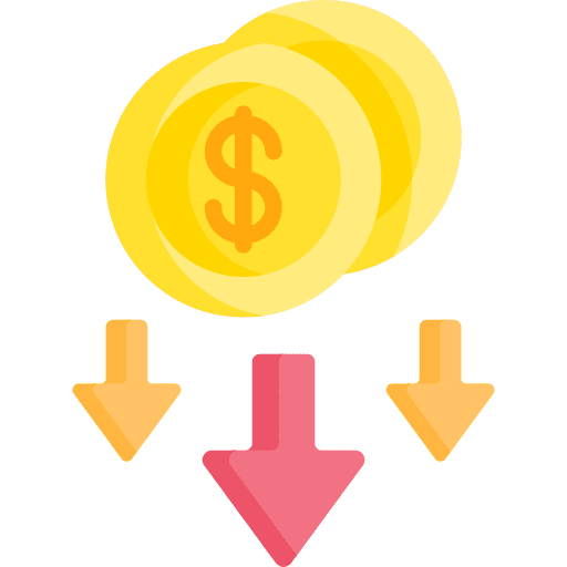 Recession business and finance economy banking icon