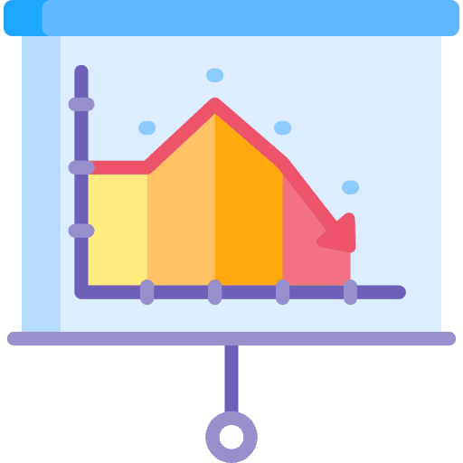 Loss recession economy crisis icon