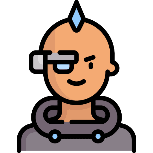 Character man science fiction character icon