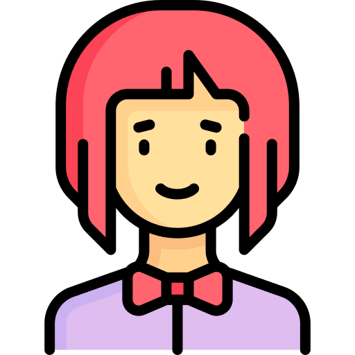 Gamer caucasian user girl icon