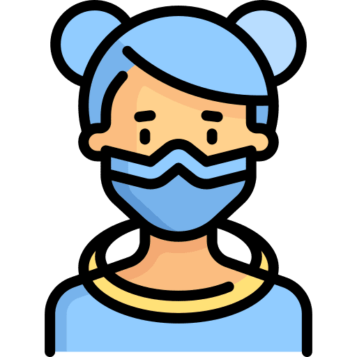 Character face mask people avatar icon