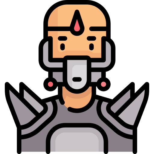 Character man bald character icon