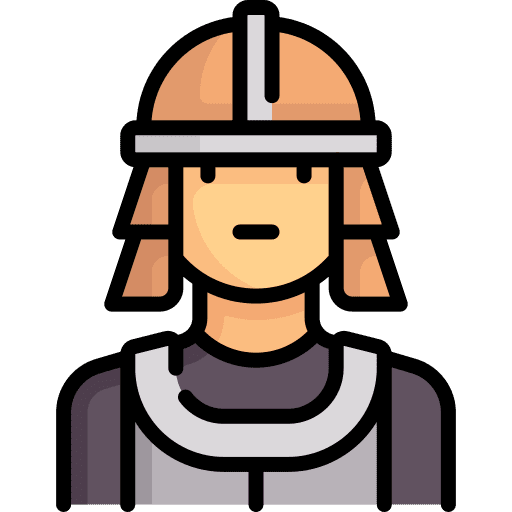 Character science fiction video game knight icon