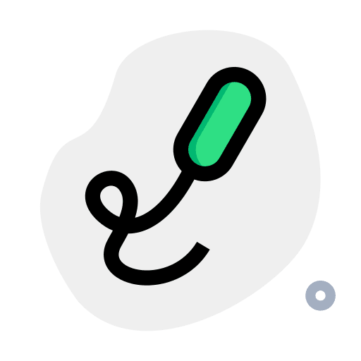 Bacteria scientist cell healthcare and medical icon