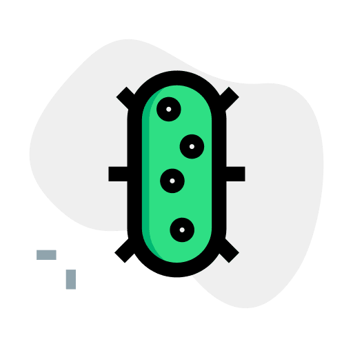 Coronavirus scientist biology bacteria icon