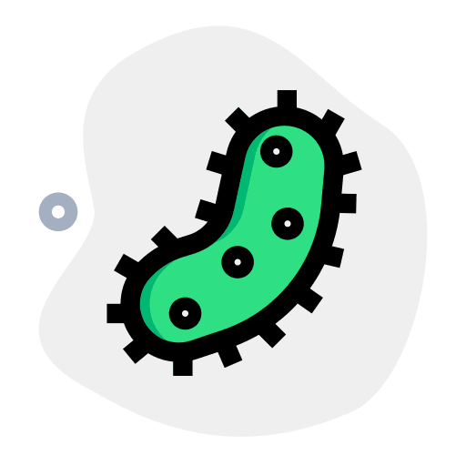 Virus research scientist mold icon