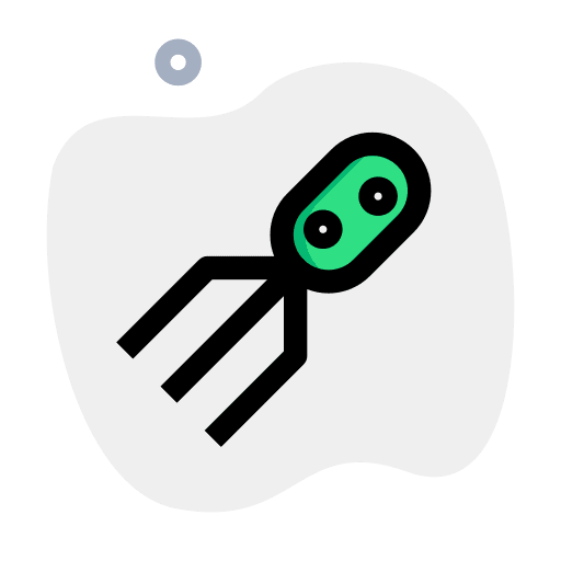 Attacking healthcare and medical attacking cell icon