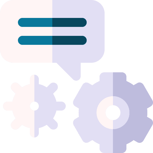 Detailed technical support settings work icon