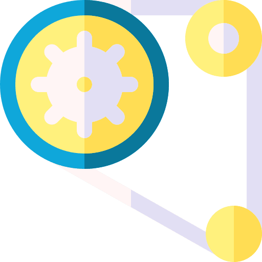 Mechanics gear construction and tools generator icon