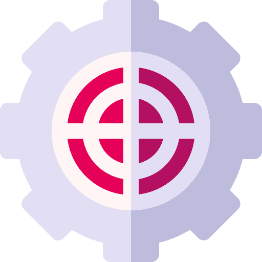 Target business and finance settings management icon