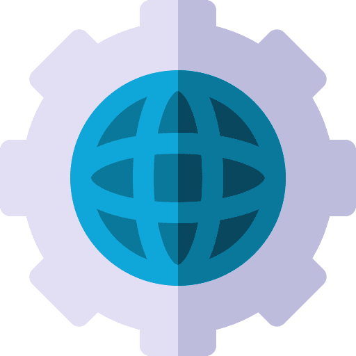 World grid worldwide earth grid world grid icon