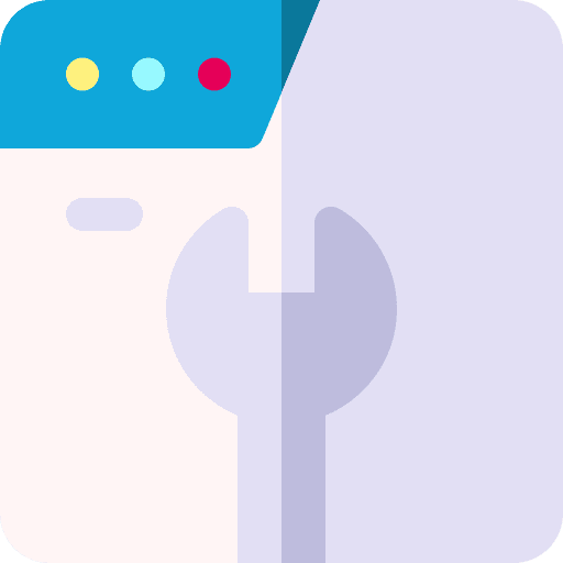 Browser coding browser wrench icon