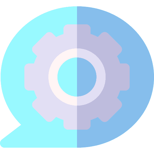 Chat management speech bubble message icon