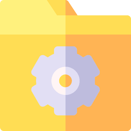 Folder setup cog working icon