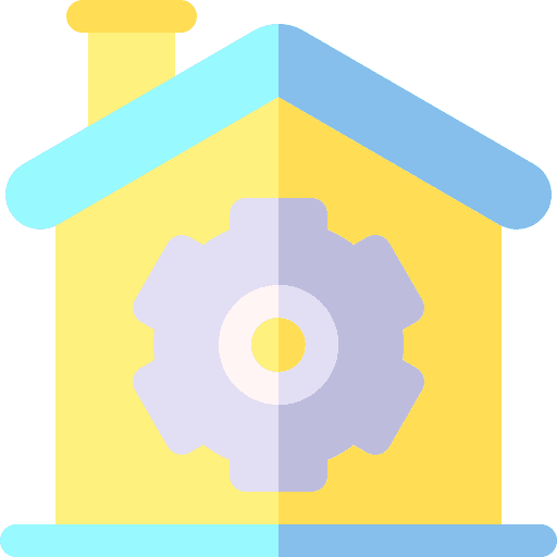 Home repair build gear workshop icon