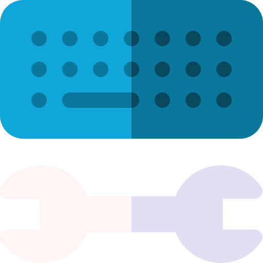 Keyboard keyboard laptop cogwheel icon