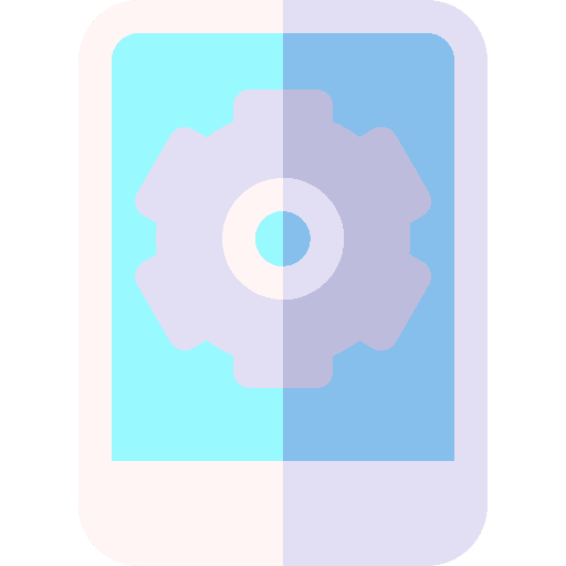 Smartphone device mobile application settings icon