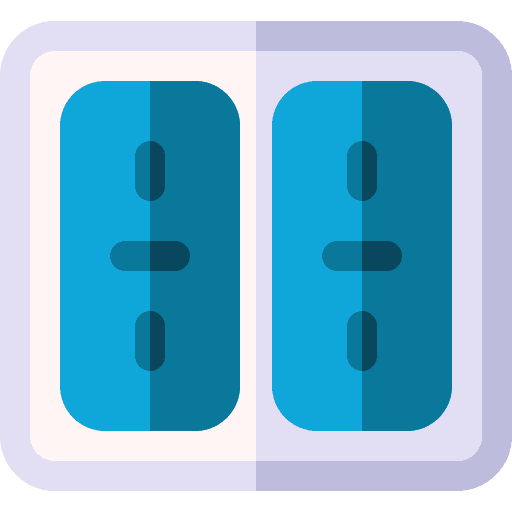 Switch electronics on light icon