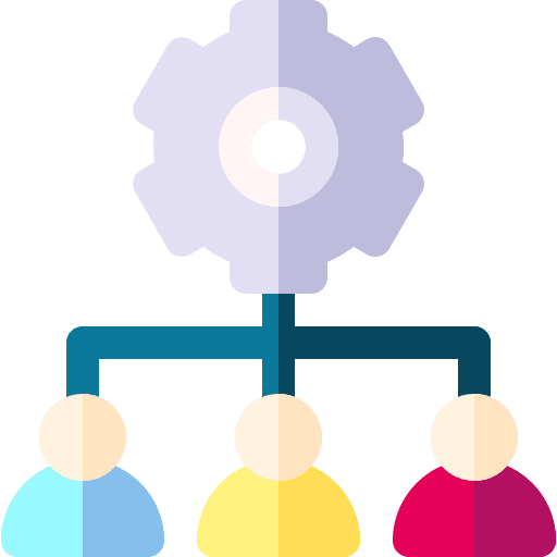 Team management business and finance teamwork group icon