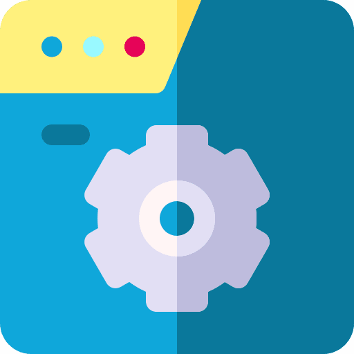 Web development coding screen seo and web icon