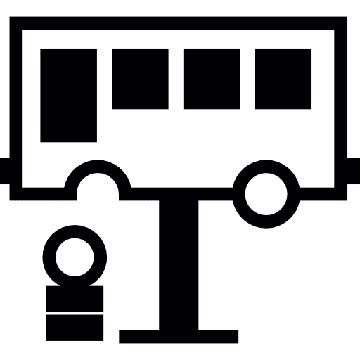 Bus in reparation public transport transport repair icon