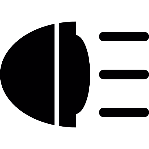 Car beacon on cars light lights icon
