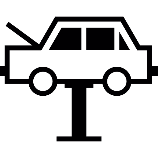 Mechanical service of a car repairing repair transport icon