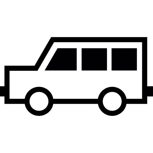 Van side view automobile car cars icon